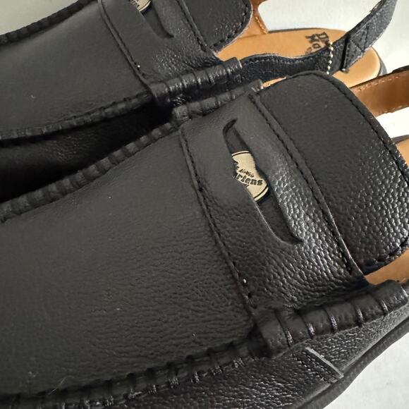 New Dr. Martens Penton Westminster Slingback Mules Black Leather Sz 12 - Picture 3 of 10